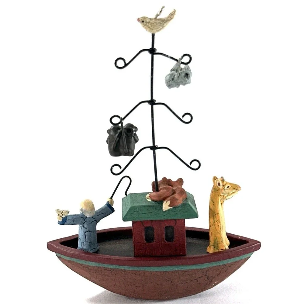 Hallmark Keepsake Ornament Noah’s Ark 2001 Joanne Eschrich Boxed Religious